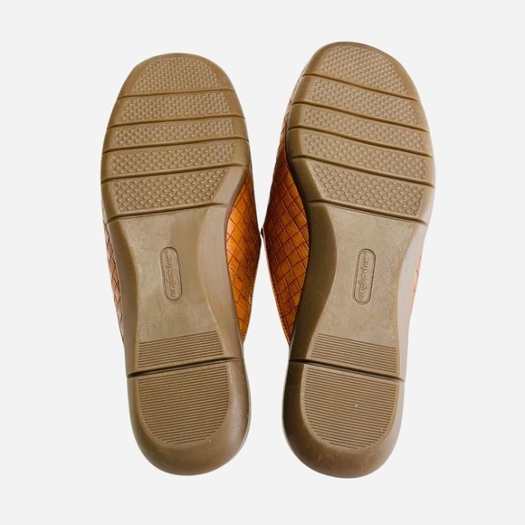 Comfortview MYA # 06117 Cognac Woven Slip-On Mules size 10.5M - Picture 8 of 10